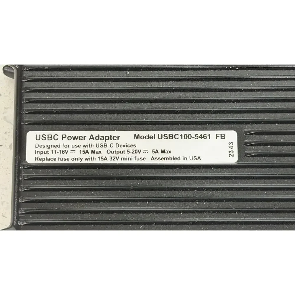 Lind Electronics USBC100-5461 100w Usbc Dc Power Adapter 11-16vin Input Straight